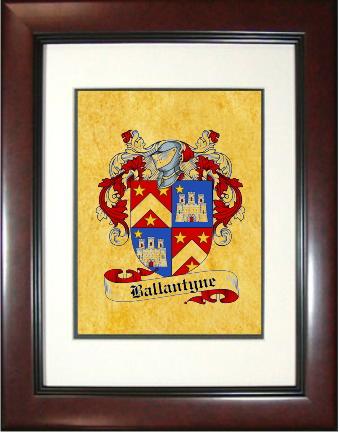 Ballantyn Coat of Arms Framed Print