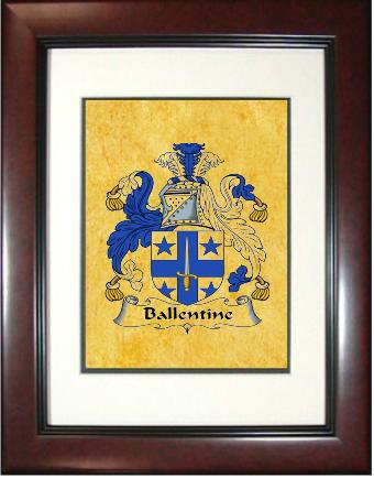 Ballentine Coat of Arms Framed Print