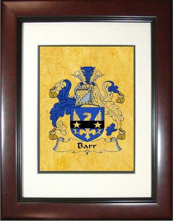 Barr Coat of Arms Framed Print