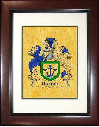 Barton Coat of Arms Framed Print