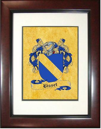 Bisset Coat of Arms Framed Print