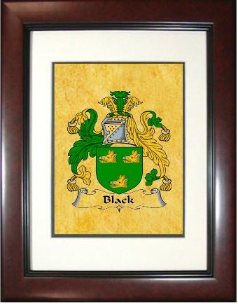 Black Coat of Arms Framed Print