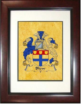 Blew Coat of Arms Framed Print