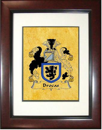 Brocas Coat of Arms Framed Print