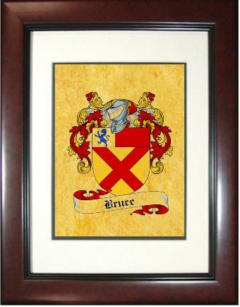 Bruce Coat of Arms Framed Print