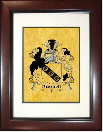 Bunkell Coat of Arms Framed Print