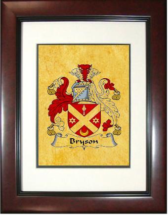 Bryson Coat of Arms Framed Print