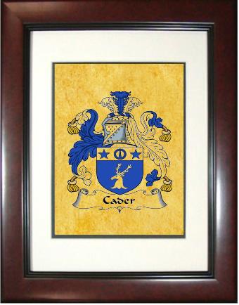 Cader Coat of Arms Framed Print