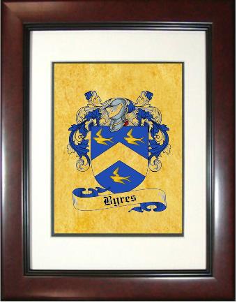 Byres Coat of Arms Framed Print