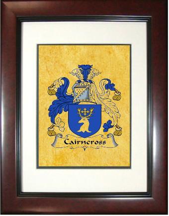 Cairncross Coat of Arms Framed Print