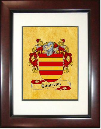 Cameron Coat of Arms Framed Print
