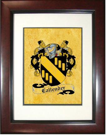 Callender Coat of Arms Framed Print