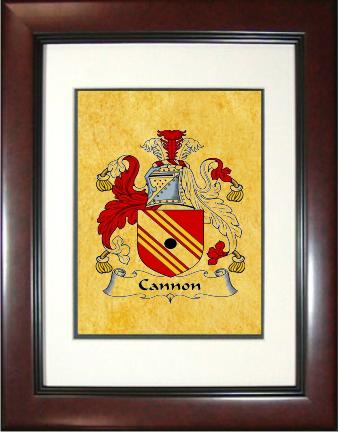 Cannon Coat of Arms Framed Print