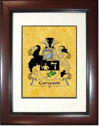 Carwood Coat of Arms Framed Print