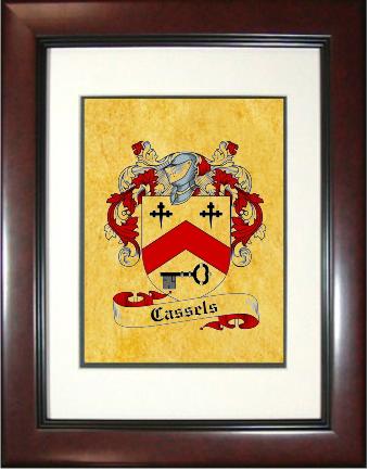 Cassels Coat of Arms Framed Print