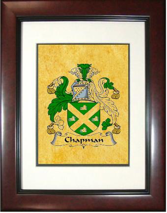 Chapman Coat of Arms Framed Print