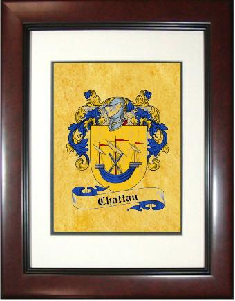 Chattan Coat of Arms Framed Print