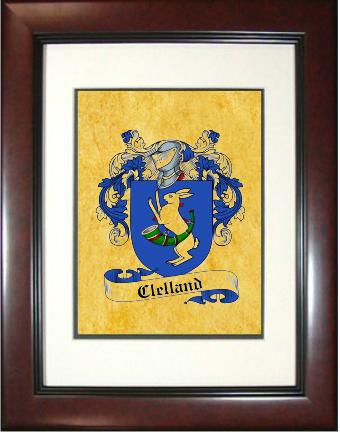 Clelland Coat of Arms Framed Print