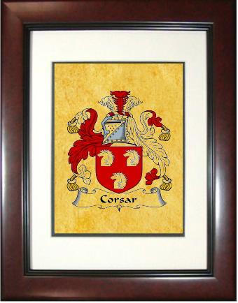 Corsar Coat of Arms Framed Print