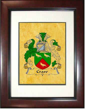 Craw Coat of Arms Framed Print