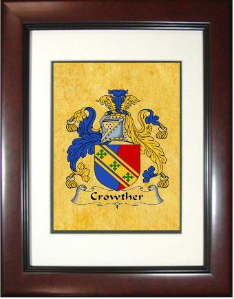 Crowther Coat of Arms Framed Print