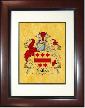 Dallas Coat of Arms Framed Print