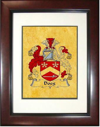 Doeg Coat of Arms Framed Print