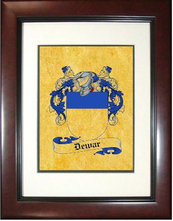 Dewar Coat of Arms Framed Print