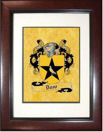 Dow Coat of Arms Framed Print
