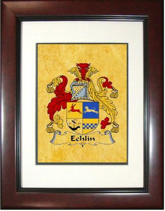 Echlin Coat of Arms Framed Print