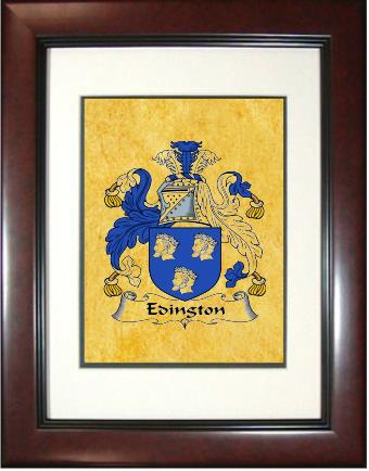 Edington Coat of Arms Framed Print