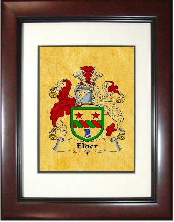 Elder Coat of Arms Framed Print