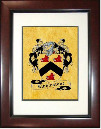 Elphinstone Coat of Arms Framed Print