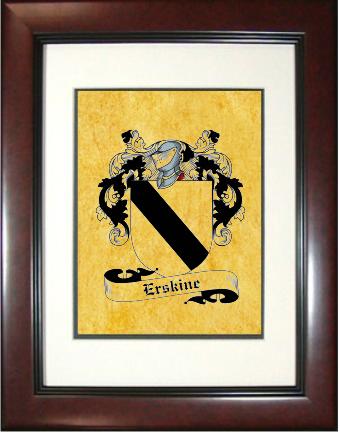 Erskine Coat of Arms Framed Print