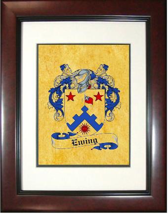 Ewing Coat of Arms Framed Print