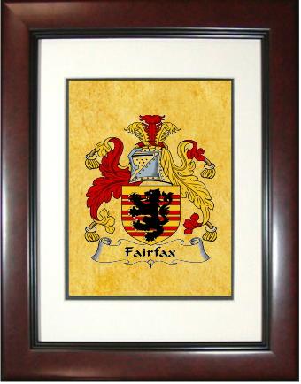 Fairfax Coat of Arms Framed Print