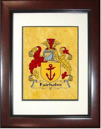 Fairholm Coat of Arms Framed Print