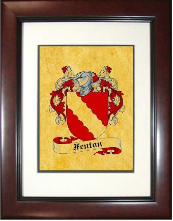 Fenton Coat of Arms Framed Print
