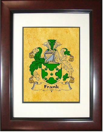 Frank Coat of Arms Framed Print