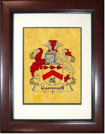 Gammell Coat of Arms Framed Print