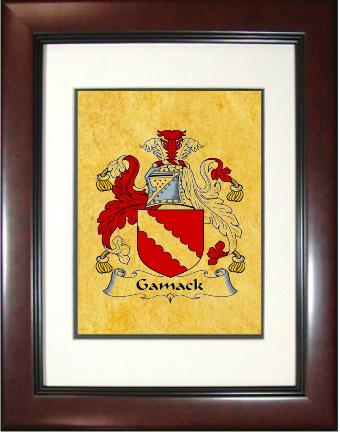 Gamack Coat of Arms Framed Print