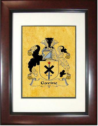 Gavine Coat of Arms Framed Print