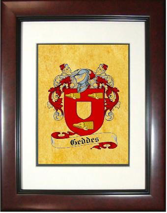 Geddes Coat of Arms Framed Print