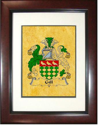 Gill Coat of Arms Framed Print