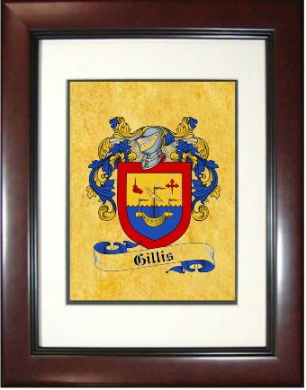 Gillis Coat of Arms Framed Print