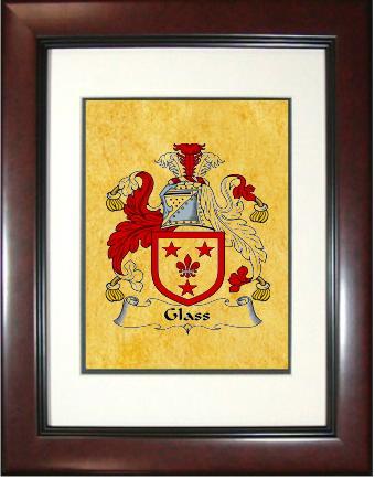 Glass Coat of Arms Framed Print