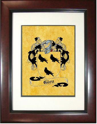 Glen Coat of Arms Framed Print