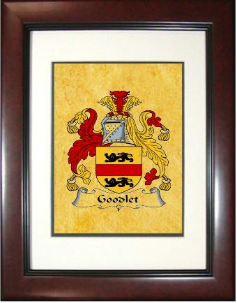 Goodlet Coat of Arms Framed Print