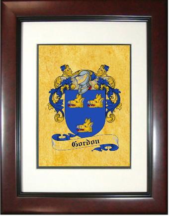 Gordon Coat of Arms Framed Print