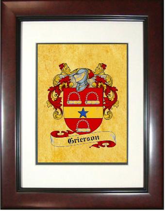 Grierson Coat of Arms Framed Print